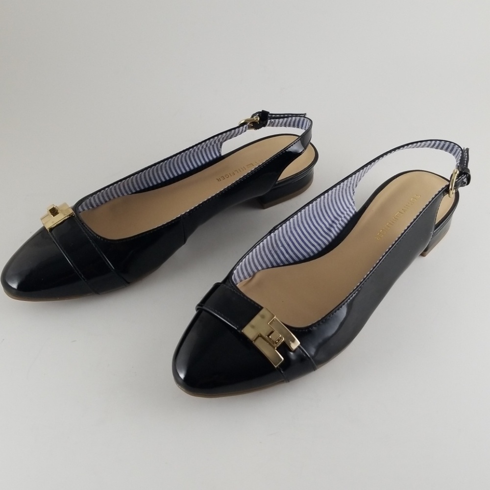 TOMMY HILFIGER Valori Slingback Flat Sandals New